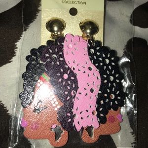 Wooden Clip On Earrings